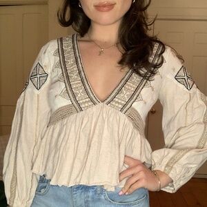 Free People Ivory Top